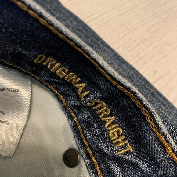 American Eagle Outfitters Mens Size 34x34 Original Straight Distressed Jeans - Picture 10 of 12